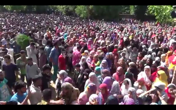 Video: Burhan Wani’s Funeral in Tral