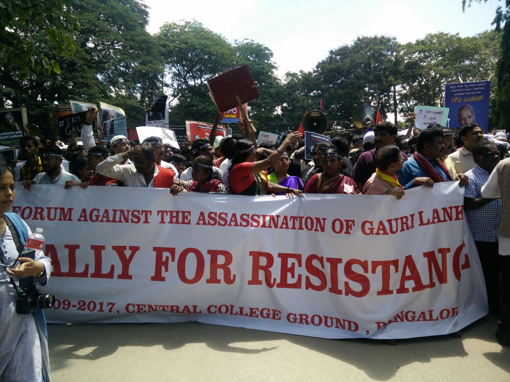 Jignesh Mevani Speaks at Rally for Resistance at Bengaluru