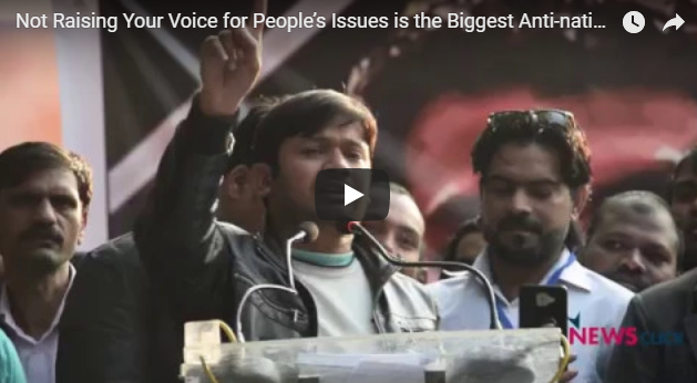 Not Raising Your Voice for People’s Issues is the Biggest Anti-national Act: Kanhaiya Kumar