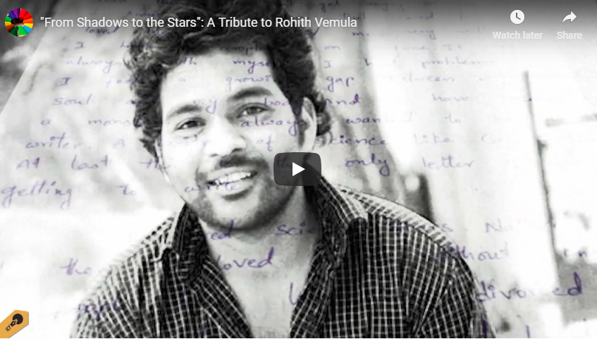 “From Shadows to the Stars”: A Tribute to Rohith Vemula