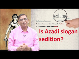 Is raising azadi slogan sedition?