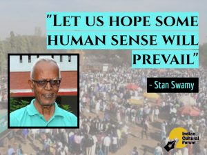 Before arrest, Stan Swamy addresses the people of India