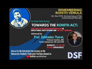 Remembering Rohith Vemula: Towards the Rohith Act